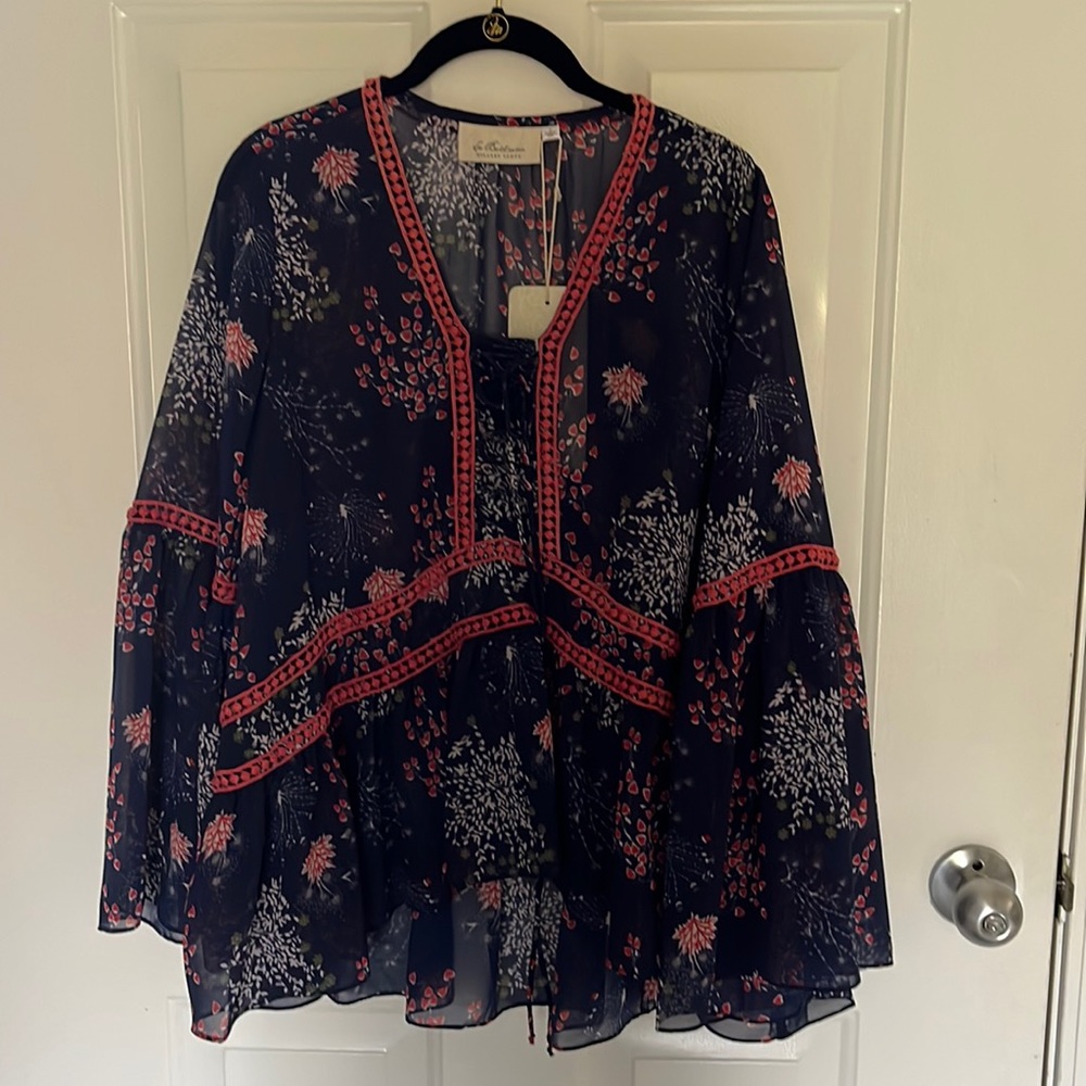 Hi low breezy blouse